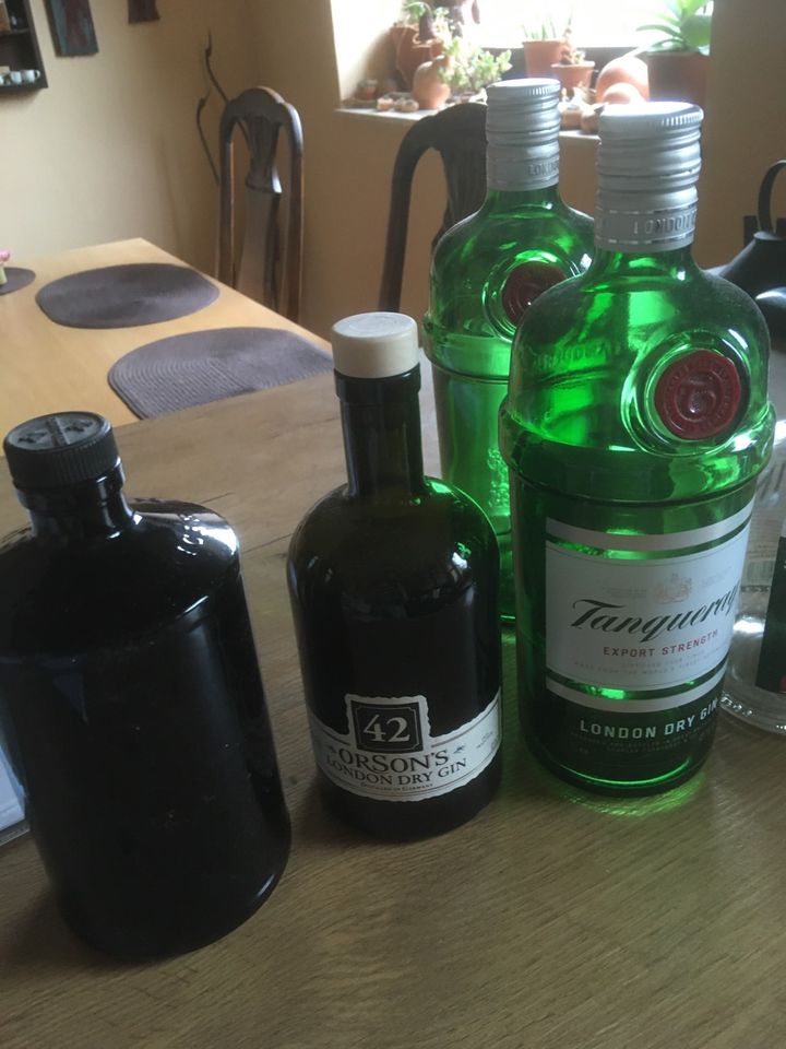 8 leere Gin Flaschen hendricks Roku und mehr leer in Lehrte