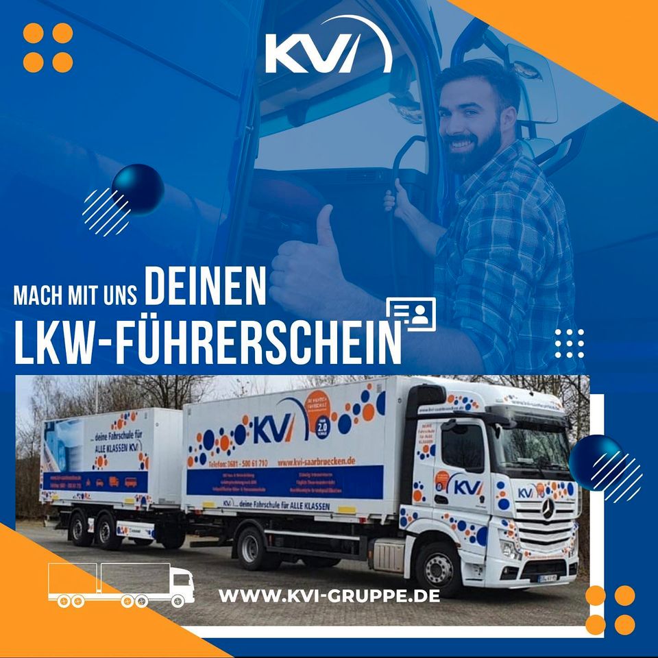 Ausbildung zum Lkw-Fahrer/-in inkl. Führerschein Klasse C/CE (Lkw-Führerschein) in Saarbrücken
