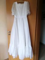 Brautkleid Hochzeitskleid Retro Vintage mit Blumenstickerei 70er Rheinland-Pfalz - Oberbillig Vorschau