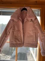„Wildleder“-Jacke Kunstfell innen rosa H&M Bayern - Altmannstein Vorschau