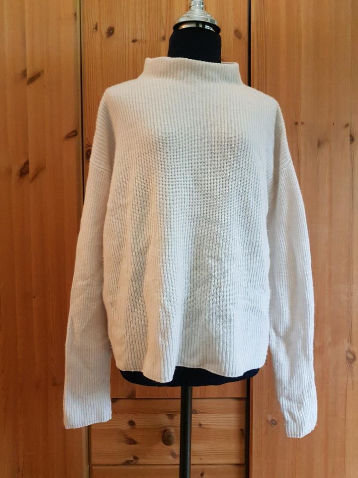 Marie Lund Strickpullover M 38 Merinowolle creme beige Schurwolle in Hamburg