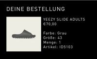 Adidas Yeezy Slide Dark Onyx (2024) in EU43 Schleswig-Holstein - Kiel Vorschau