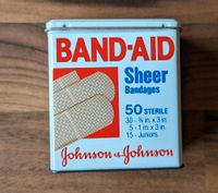 Band Aid Sheer Dose original vintage 1983 Johnson & Johnson Schleswig-Holstein - Henstedt-Ulzburg Vorschau