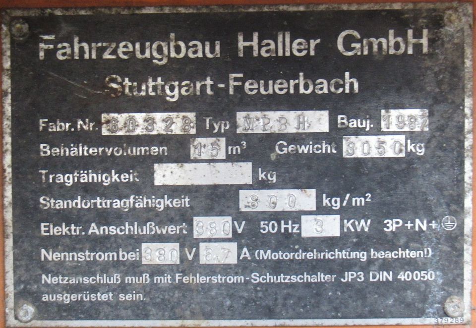 Press-Container Haller Typ MPBH in Wurzen