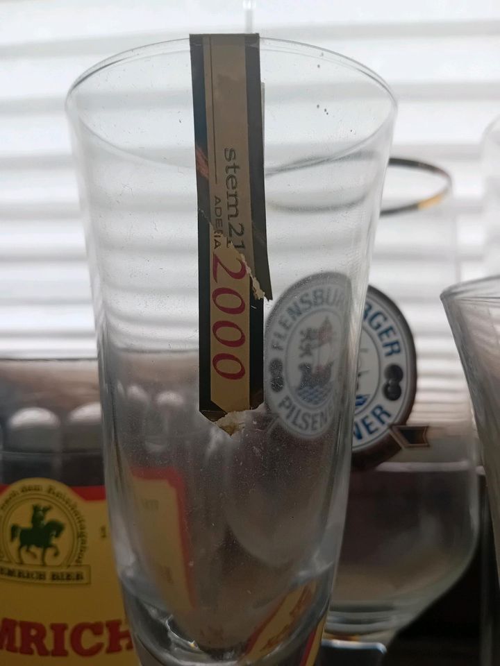 Diverse Gläser Bierkrüge in Goltoft