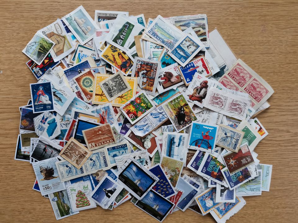 BRIEFMARKEN ISLAND: KILOWARE 100 GRAMM BIS 2018 – GROSSE RARITÄT in Leichlingen