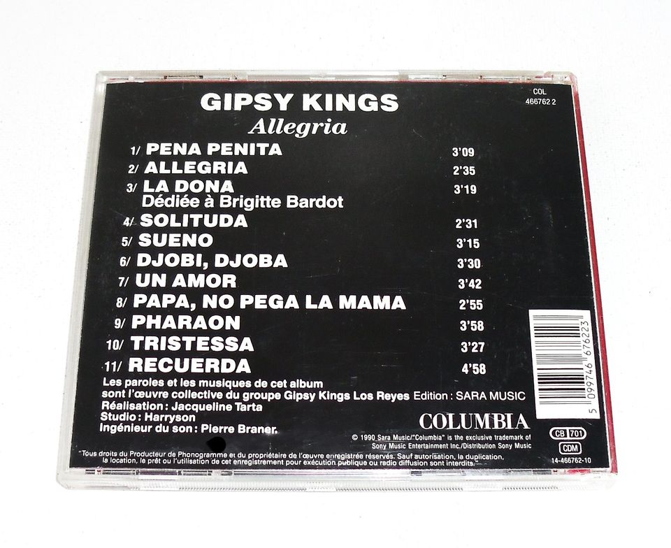 CD  GIPSY KINGS - Allegria in Berlin