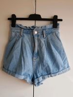 Bershka High Waist Paperbag Jeansshorts Vintage Hi-rise Mom Short Hessen - Fulda Vorschau