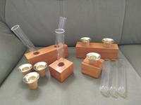 4 Reagenzglas Vasen aus Holz Kerzenständer Blumen Tischdeko Set12 Sachsen - Radebeul Vorschau