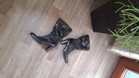 Stiefel, Echt-Leder-Stiefel mit weitem Schaft Rheinland-Pfalz - Bad Bergzabern Vorschau