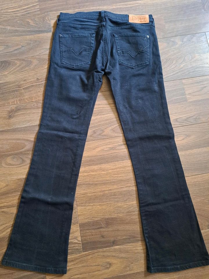 Replay Damen Jeans W30 L32 schwarz in Overath