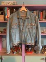 Vintage Jeansjacke mit aufgenähten Steinen Duisburg - Duisburg-Mitte Vorschau
