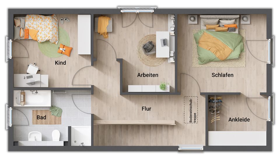 Das flexible Haus für schmale Grundstücke in Salzgitter ST Gebhardshagen in Salzgitter