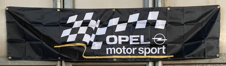 Opel Motorsport Banner Flagge Fahne 60x240cm in Stollberg