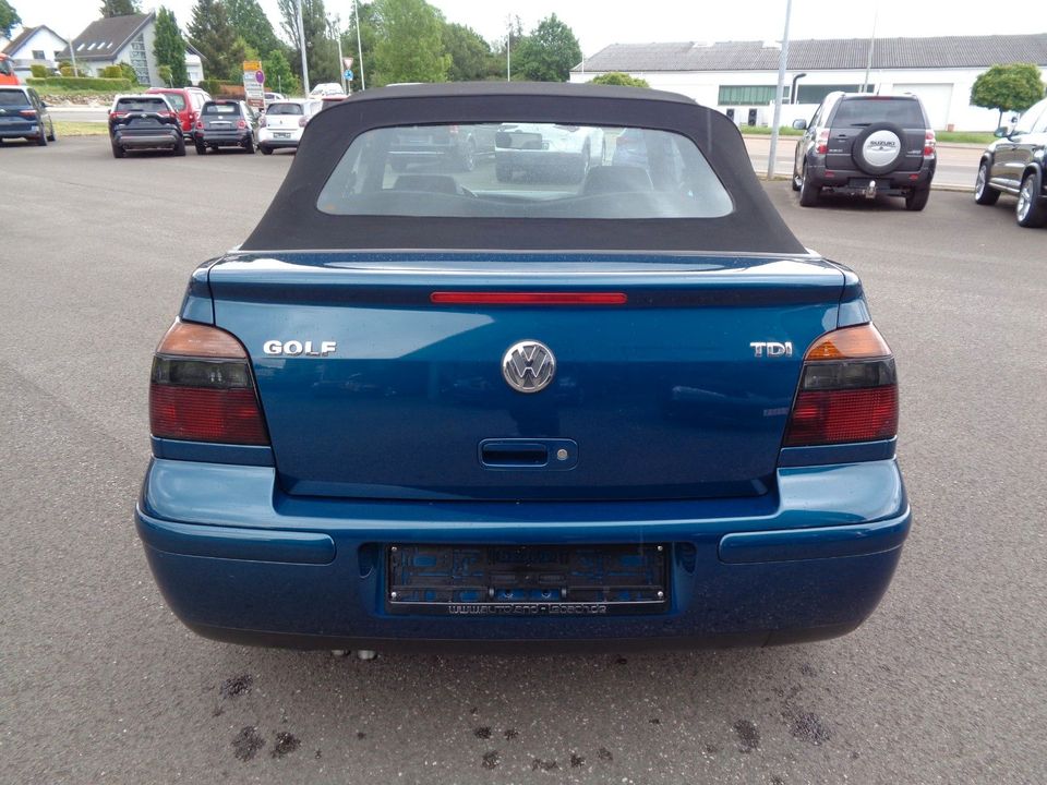 Volkswagen Golf 4 1,9 TDI Cabrio,org.80Tkm,Sammlerzustand in Lebach