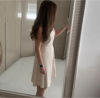 Comma festliches Kleid Polka dots Creme 34 xs ärmellos a-Linie Bayern - Bamberg Vorschau