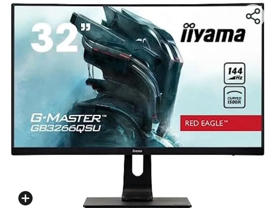 iiyama G-Master  GB3266QSU VA LED-Monitor WQHD 1440p HDMI 144 Hz in Nürnberg (Mittelfr)