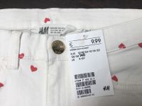 NEU, Jeans-shorts, „H&M“, weiß, Größe 140 Bayern - Leinach Vorschau