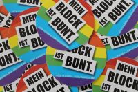 ***25 Gegen Rechts Fan Ultras Aufkleber "Mein Block ist bunt"*** Hamburg-Nord - Hamburg Winterhude Vorschau