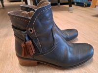 Stiefel Leder Damen Gr. 36 dunkelblau braun Yokono Bayern - Kiefersfelden Vorschau