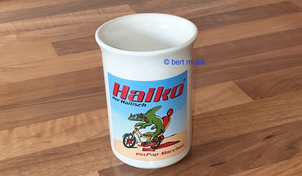 HARRY JESKE (PUHDYS) Tasse zur CD/dem Musical HAIKO DER HAIFISCH in Magdeburg