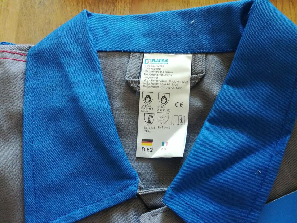 Planam Arbeitsjacke kornblau/grau Gr. 62 in Maßweiler