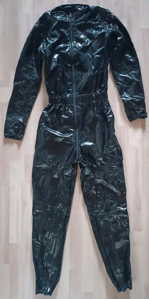 Dicker PVC / Lack Catsuit, Overall, Ganzkörperanzug, Gr. XL, #5 in Markt Indersdorf