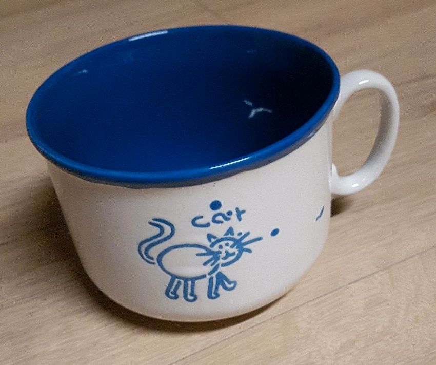 Just mugs Frühstückstasse cat/apple in Perl