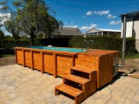 Holzpool 5m x 2m PP Aufstellpool Schwimmbecken Gfk Pool Holz pool Hamburg-Nord - Hamburg Barmbek Vorschau