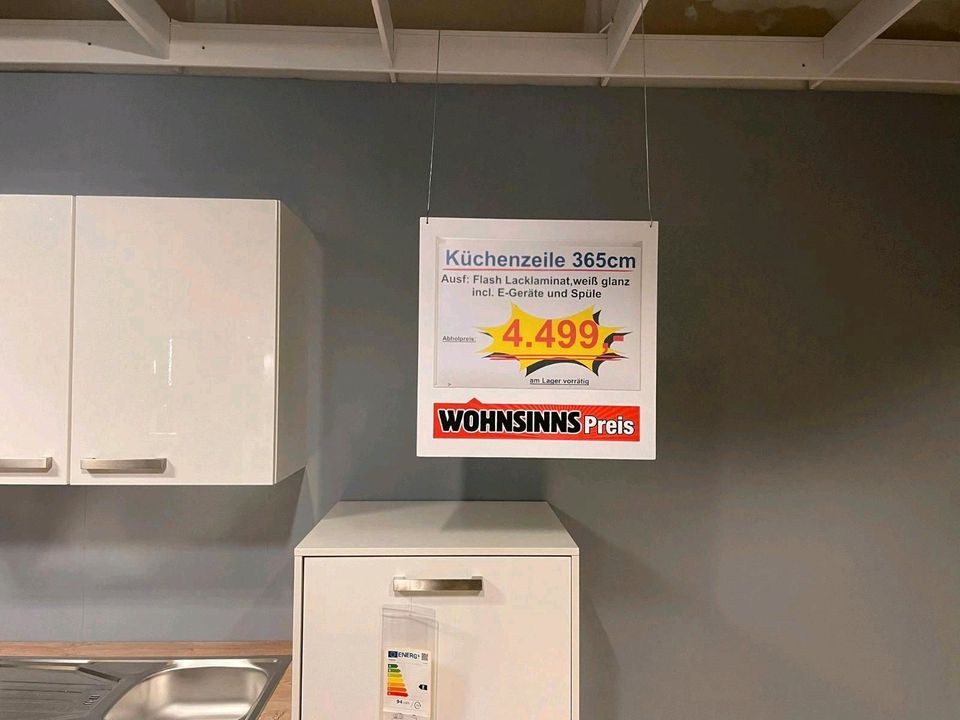 Einbauküche, Küche Nobilia neu inkl Geräte 365 cm in Helmbrechts