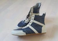 Soccx Schuhe, Boots, High Sneaker, 41, blau beige, Leder West - Unterliederbach Vorschau