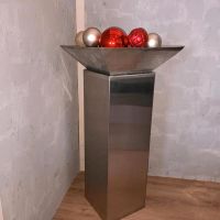 Edelstahl Säule, Design Element + Schale,Geschenk Idee Niedersachsen - Oldenburg Vorschau