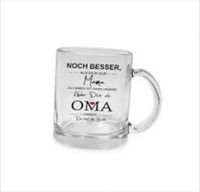 Spruchtasse aus Glas ideal zum verschenken z.B. Muttertag Sachsen - Meerane Vorschau