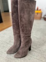 Wildleder Stiefel Gr 38 in Farbe taupe Sendling - Obersendling Vorschau