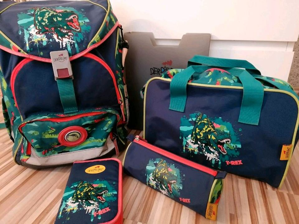 DerDieDas ErgoFlex XL T-Rex 5tlg. Set Schulrucksack Schulranzen in Gifhorn