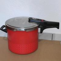 Silit Sicomatic S Schnellkochtopf 70er rot Emaille Topf Vintage Nordrhein-Westfalen - Harsewinkel Vorschau