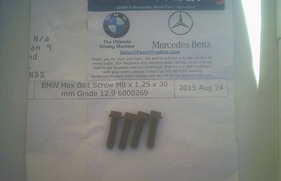 BMW hex bolt m8 x 1.25 x 30 grade 12.9 in Niederkrüchten