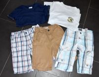 Set aus 3 kurzen Hosen Shorts von H&M in Gr. 134 und 2 T-Shirts Nordrhein-Westfalen - Meckenheim Vorschau