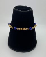 Damenarmband Lapis in 750er Gelbgold, Länge ca. 20,0 cm (L10230) Bayern - Landshut Vorschau