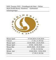 NISV Grundlagen der Haut Termine April -Juni 2024 Hessen - Bad Vilbel Vorschau