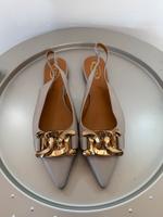 TOD´s Slingback beige goldene Kette Leder FLAT 38 NEU ungetragen Nordrhein-Westfalen - Viersen Vorschau