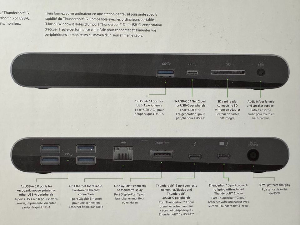 Belkin Thunderbolt 3 Dock Pro Dockingstation Win Mac NEU OVP in Salching