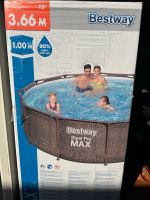 NEU Bestway Pool Steel Pro Max in Rattanoptik Nordrhein-Westfalen - Ratingen Vorschau