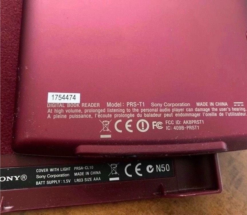 Sony PRS-T1 ebook Reader WLAN fähig, rot funktionstüchtig in Bad Säckingen