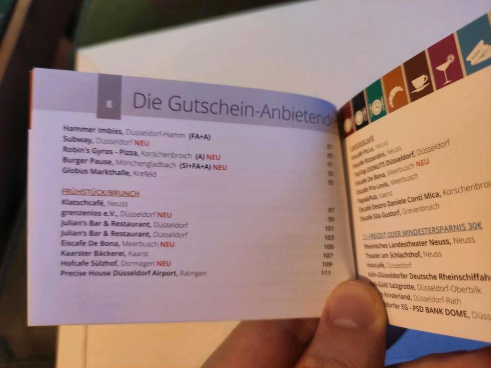 Schlemmerblock 2024 Neuss - 8€ inkl Versand Gutscheinbuch in Neuss