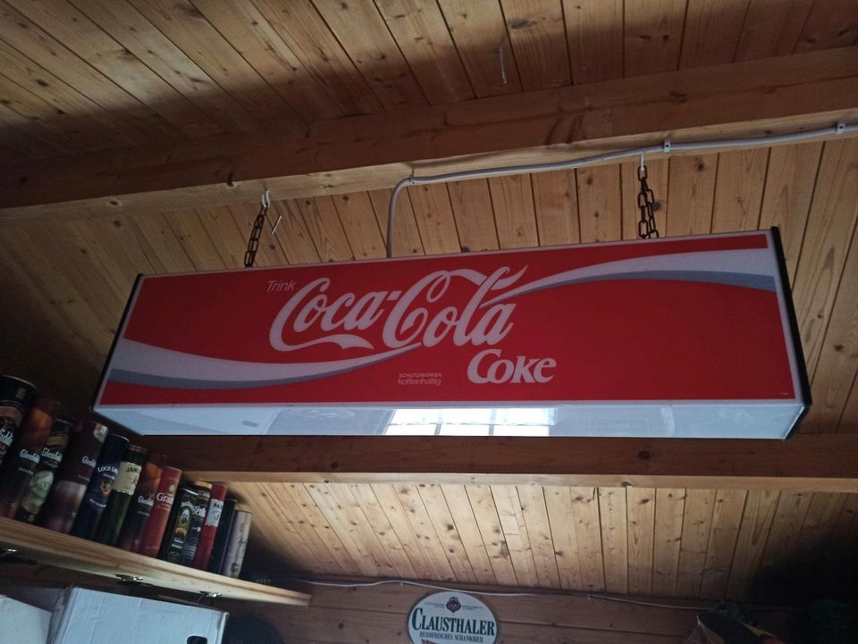 Coca-Cola Lampe alt in Trappenkamp