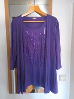 Kombi 2 in 1 Shirtjacke Atelier Gr 48 lila Pailletten Baden-Württemberg - Steinen Vorschau
