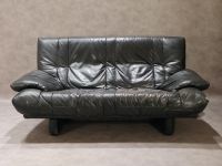 1/2 Ledersofa 2-Sitzer Vintage Mid-Century Sofa Leder schwarz Wuppertal - Heckinghausen Vorschau