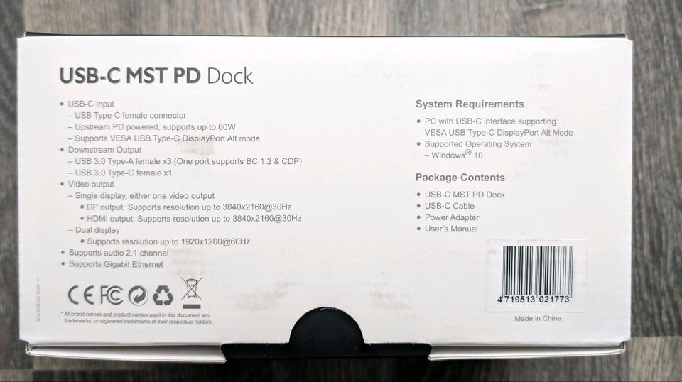 Dockingstation USB-C MST PD Dock in Berlin