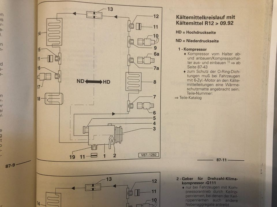 Reparaturleitfaden AUDI 80 B4 1992> "Heizung Klimaanlage aus 06.2 in Oberahr